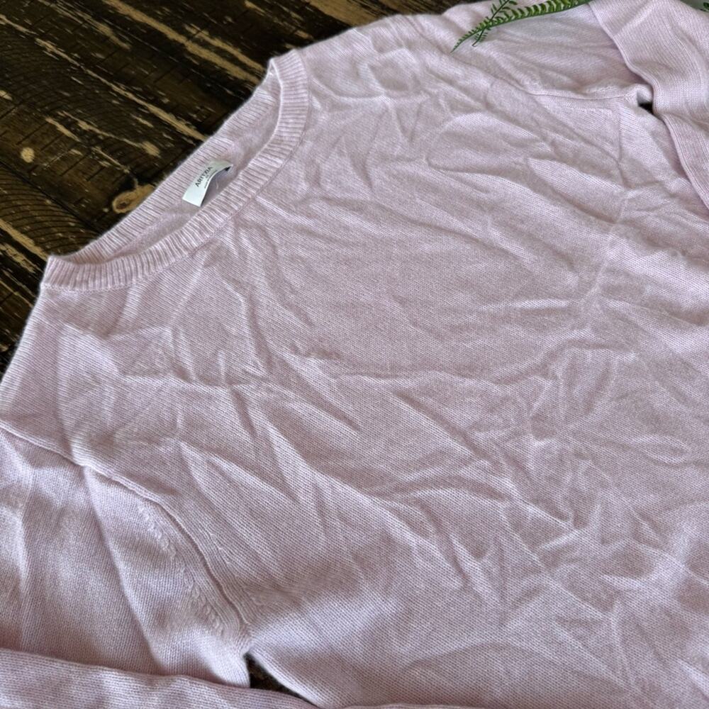Aritzia - Light Blush Pink 100% Cashmere Sweater – Size Medium - Picture 6 of 17
